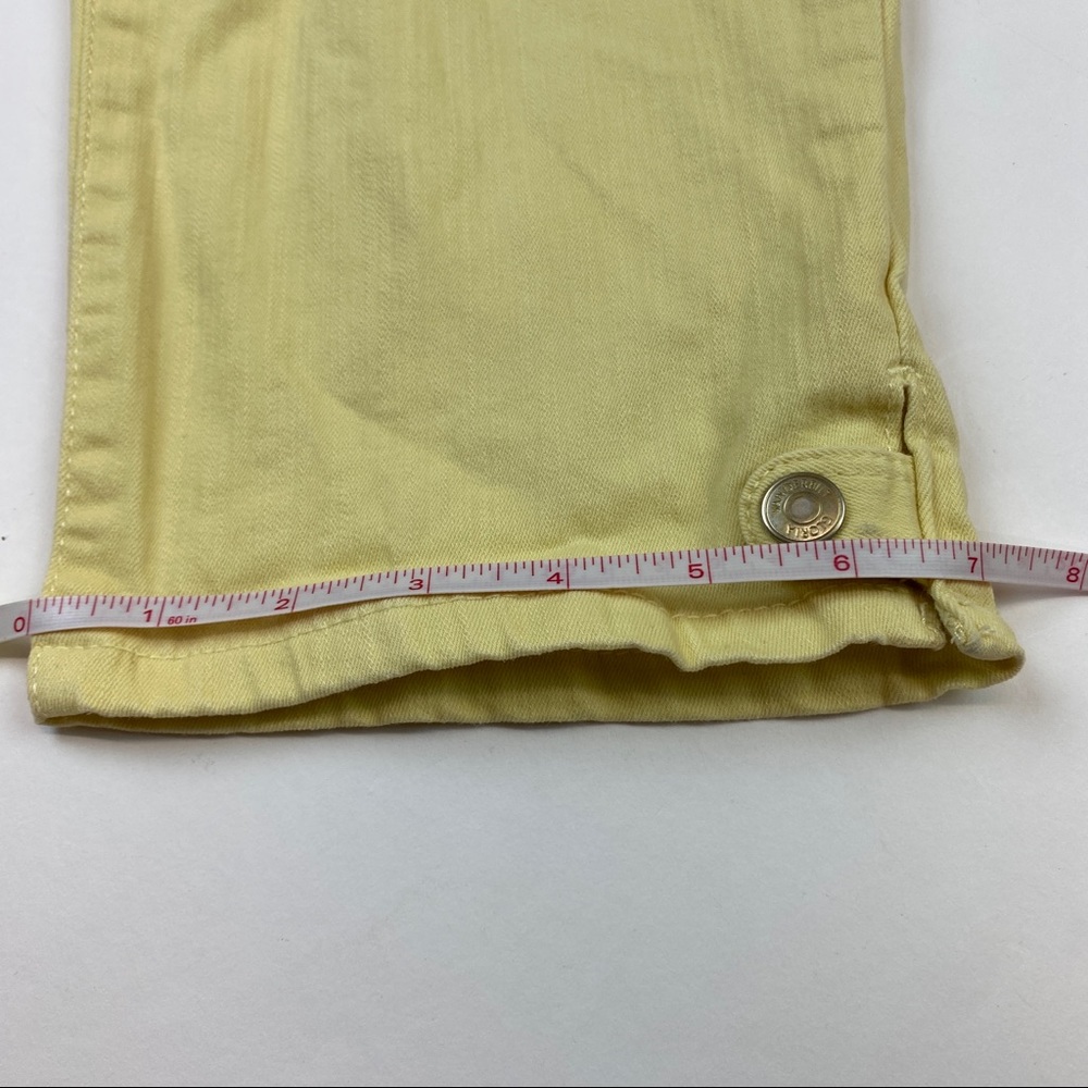 🟢 Free! Gloria Vanderbilt Skimmer Capris Yellow Size 6 - Picture 7 of 11